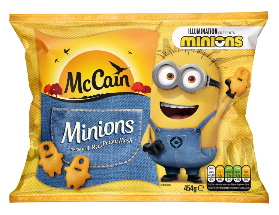 Grab McCain Minions potatoes for your kids for £1.79 a bag