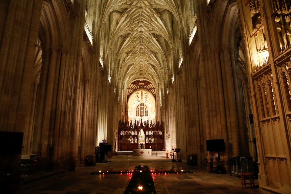 Winchester Cathedral has lit candles today to remember those who have died during the coronavirus pandemic