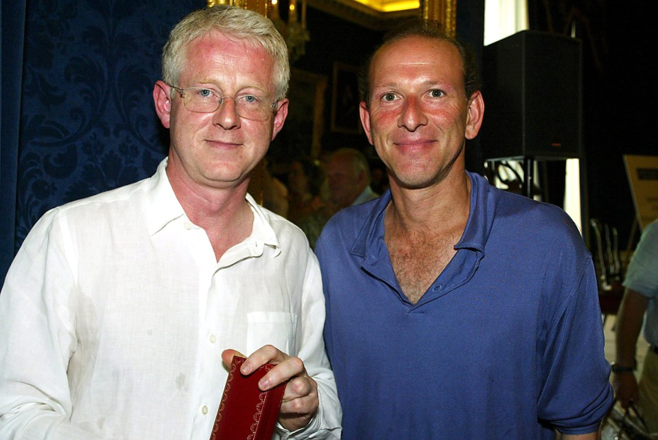 Richard Curtis with pal William Sieghart, who could have inspired Thacker