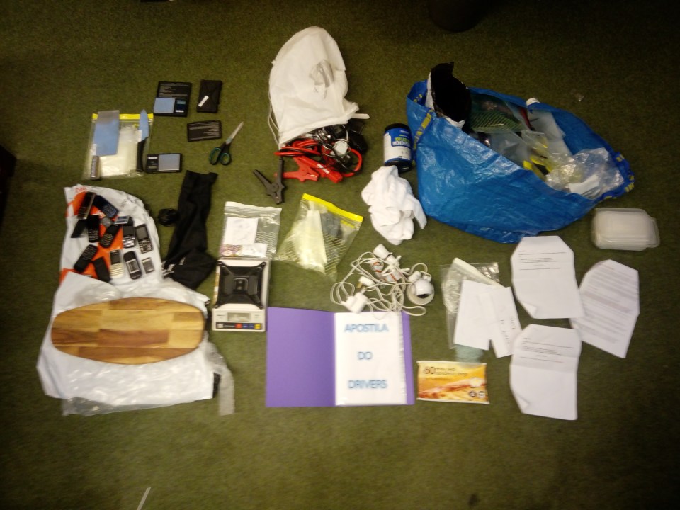 Cops launched an investigation and seized a number of items