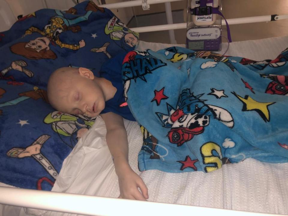 Brave Ollie had radiotherapy and six months of immunotherapy, which finished in April 2020