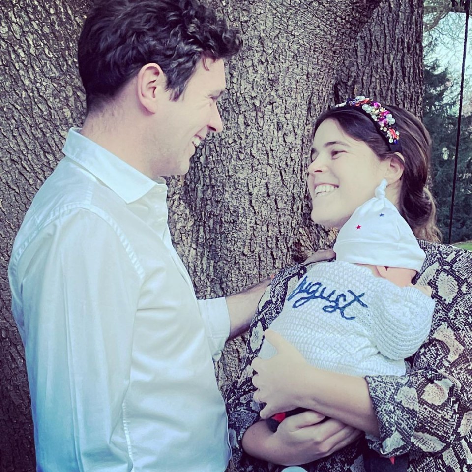 Princess Eugenie has shared new photos of her one-month-old son