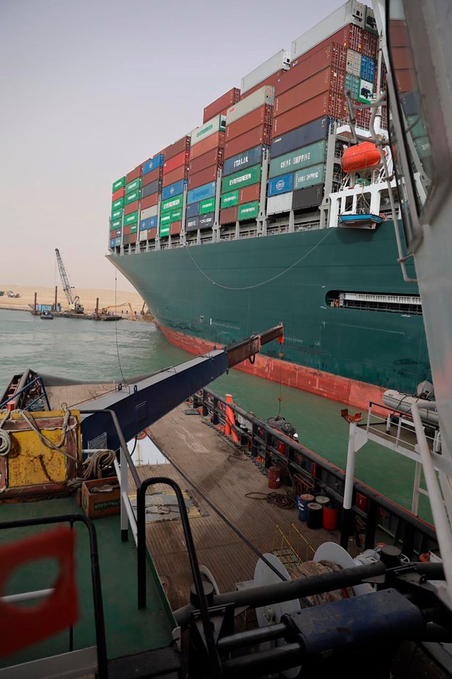 The Grand Tour was in Egypt last week, where a cargo ship has been stuck in the Suez canal