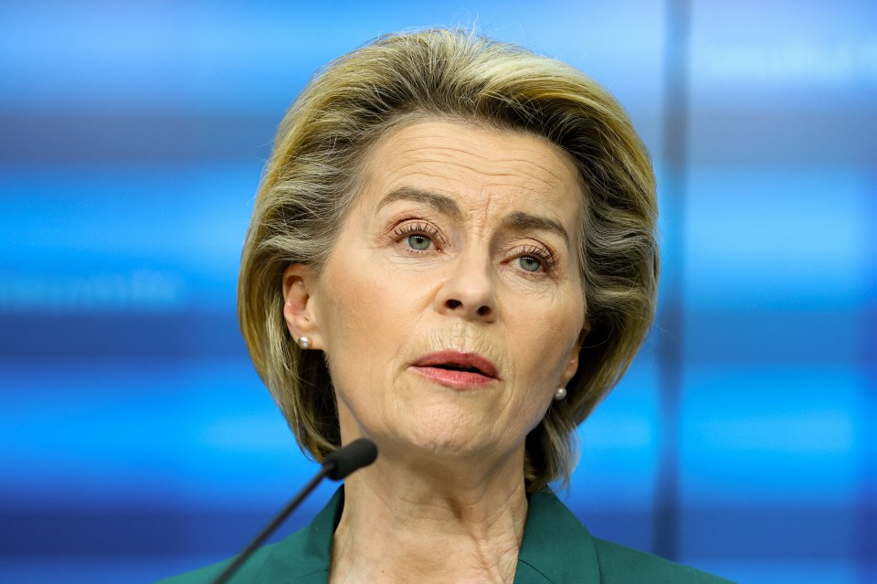 EU boss Ursula von der Leyen has threatened an export ban