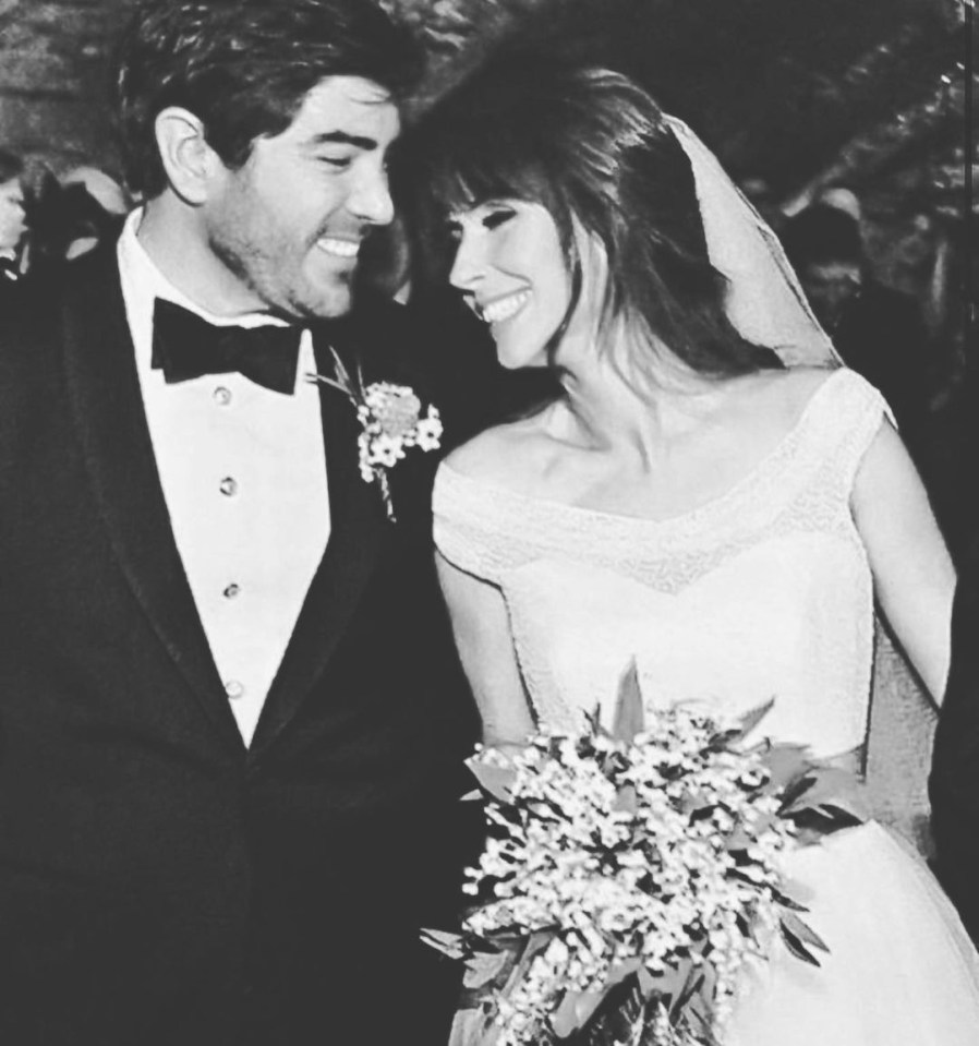 Alex shared this sweet pic to mark their fifth wedding anniversary