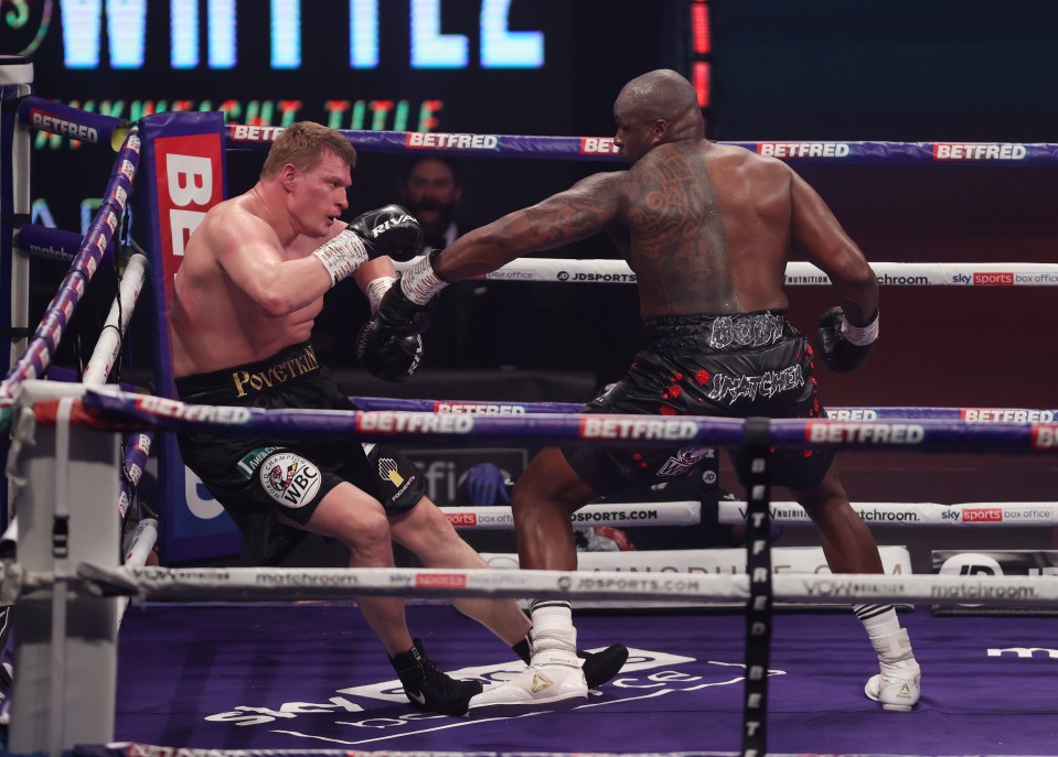 Dillian Whyte won his grudge rematch against Alexander Povetkin with a fourth round KO