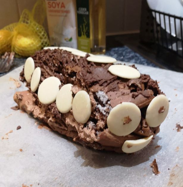 A parent was mocked for their DIY version of a Colin the Caterpillar cake