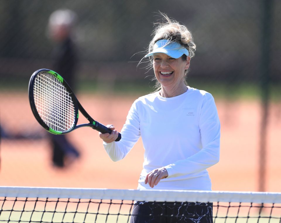 It was all smiles at Grantham Tennis Club