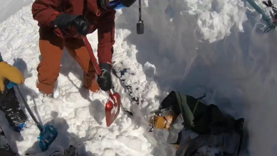 Forrest Schorderet spent five minutes searching for his lost brother in the snow