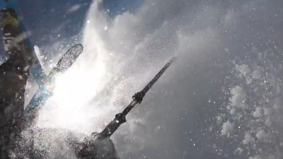 Lake Schorderet was caught by an avalanche in the canton of Valais in Switzerland