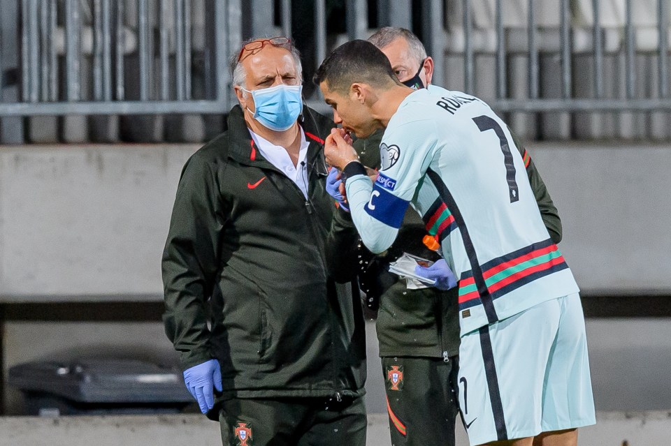 The Portugal medics didn't appear overly concerned