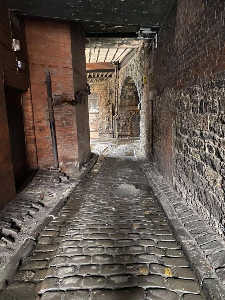 Bill Bradbury snapped the photo in an alleyway that runs under Victoria Hall in Bolton