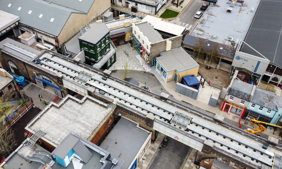 The new set also features a train line for iconic Walford tube station