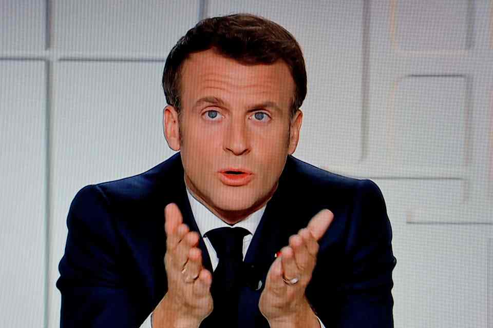 French president Emmanuel Macron warned in a televised address his country is likely to "lose control" amid soaring Covid rates