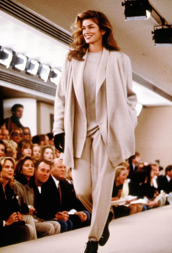 Cindy Crawford regularly used to walk for the designer’s runways in the 1990s