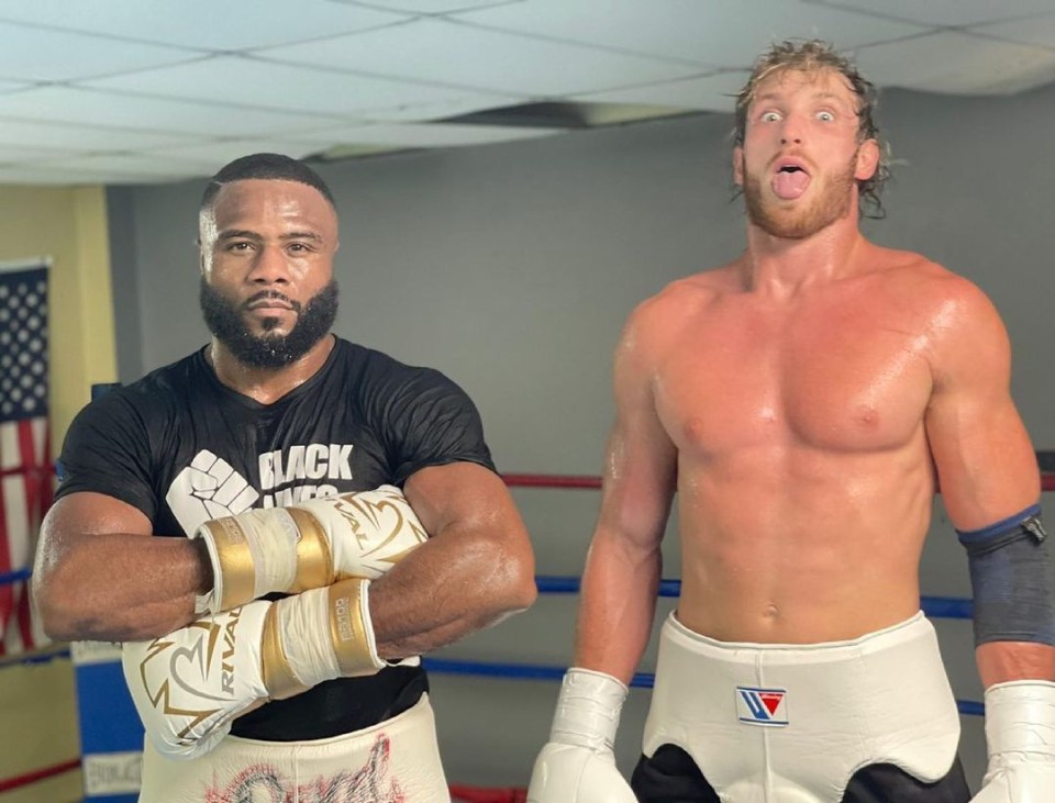 Light-heavyweight champion Jean Pascal with Logan Paul