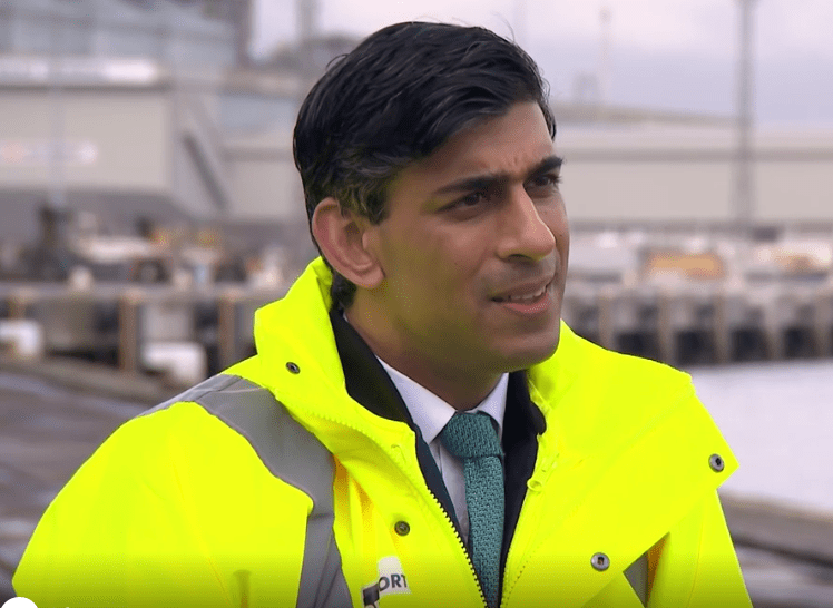 Chancellor Rishi Sunak speaking to Martin Lewis