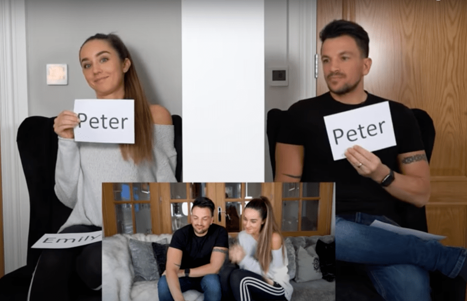 The couple agreed Peter was the cringiest out of the pair