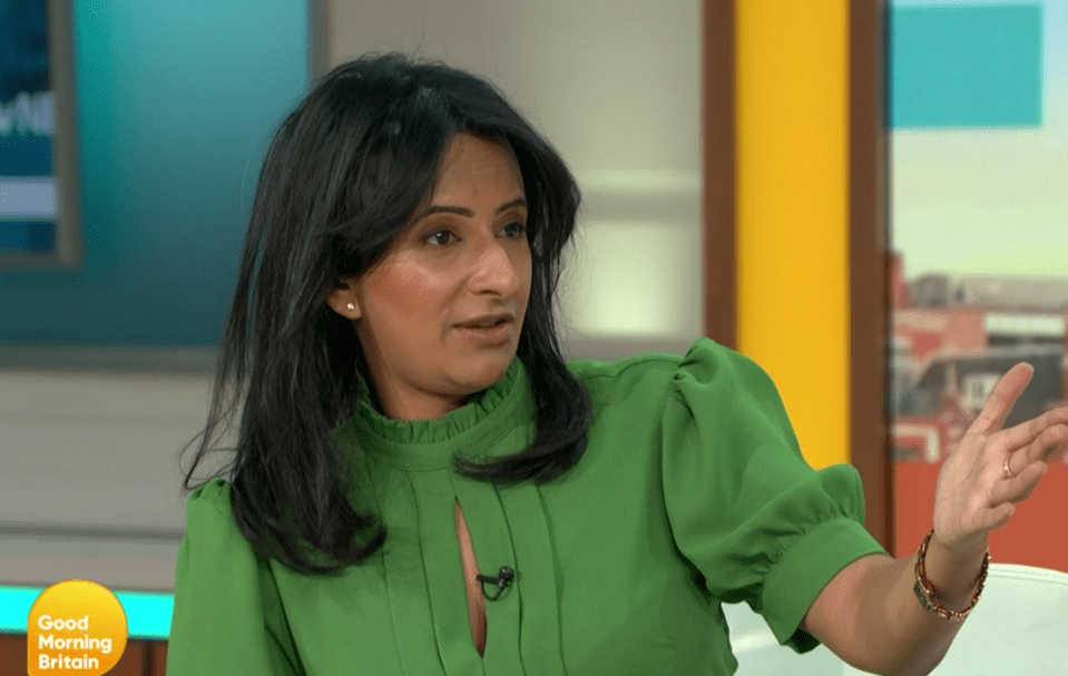 Ranvir Singh hit back at Dr Hilary Jones on Good Morning Britain today after he suggested wearing a mask on the beach