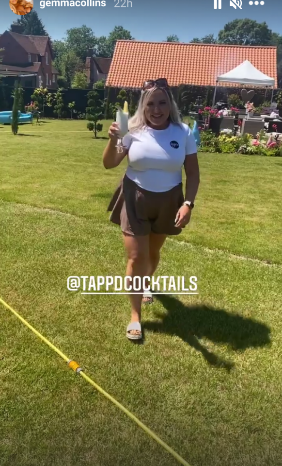  Gemma Collins hosted a garden party yesterday