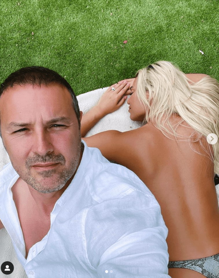  Paddy and Christine McGuinness soak up the sun in their garden