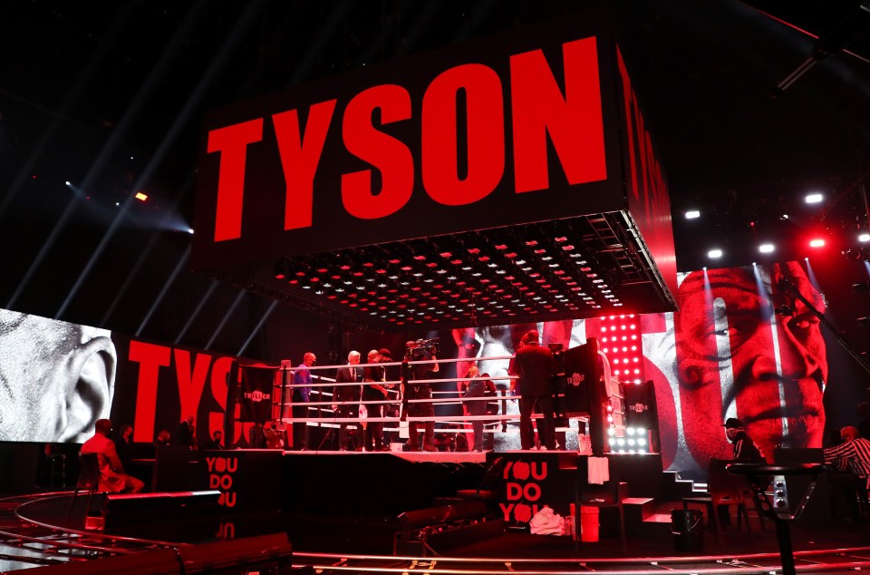 Mike Tyson's comeback fight was held in the Staples Center in LA