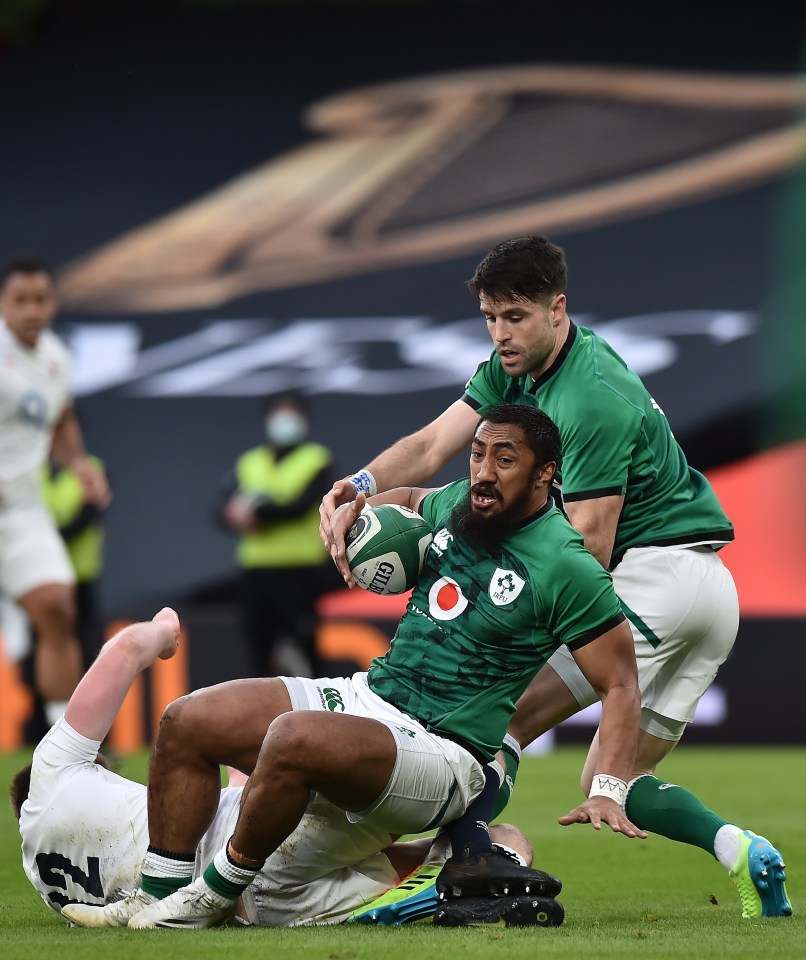 Bundee Aki saw red and Conor Murray (right) was sent to the sin bin late on