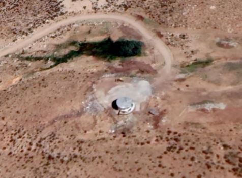 Hatches believed to cover missile silos at Kenesht Canyon