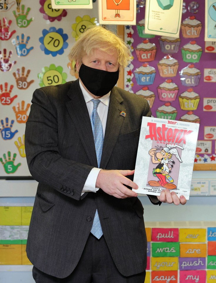 Boris Johnson has revealed he was a fan of Asterix books as a child