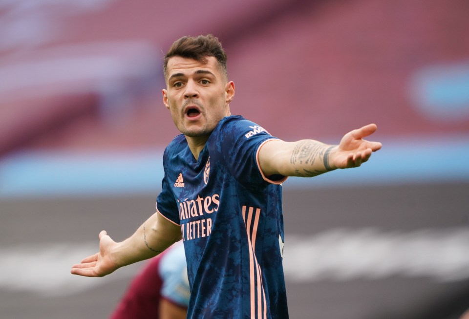 Granit Xhaka claims he is unfairly criticised by Arsenal supporters