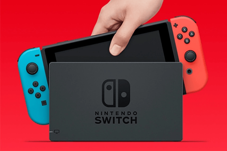 The handheld Switch can be docked to connect to a TV