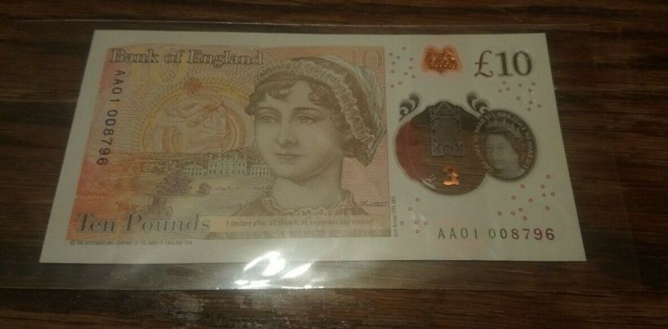 A Jane Austen £10 note recently fetched £67 at auction