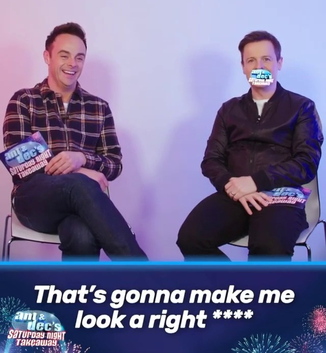 Dec even swore during one of the answers where a shot of him in tennis gear appeared