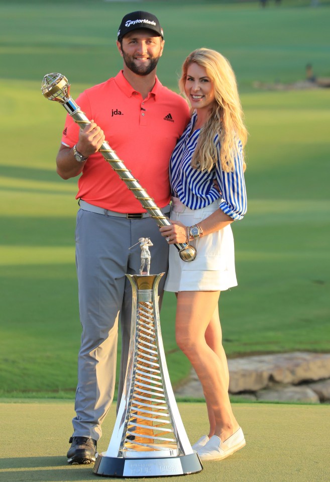 Rahm's college sweetheart supports him at tournaments around the world