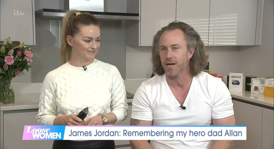 James had his wife Orla shave his hair live on Loose Women to help raise money for brain tumour treatments