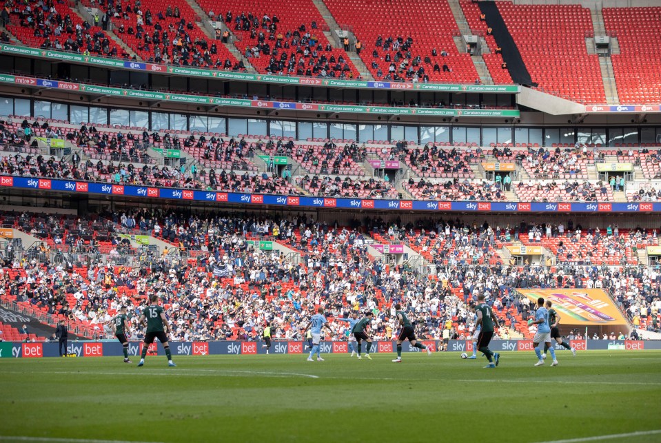 Tottenham and Man City played out the 2021 Carabao Cup final in front of 8,000 fans