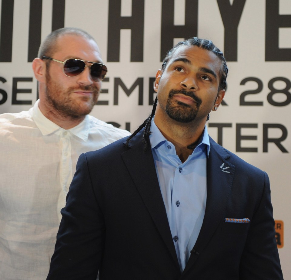 Tyson Fury attempts to get under David Haye's skin ahead of their cancelled bout