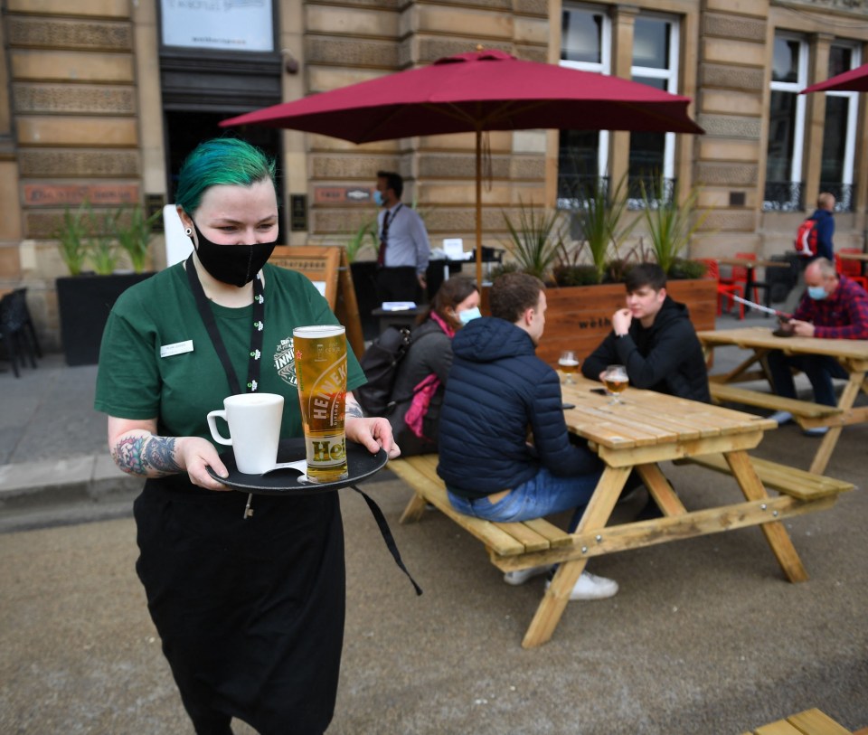 Wetherspoons will still only be serving outdoors so double check their opening times as they don't take bookings.