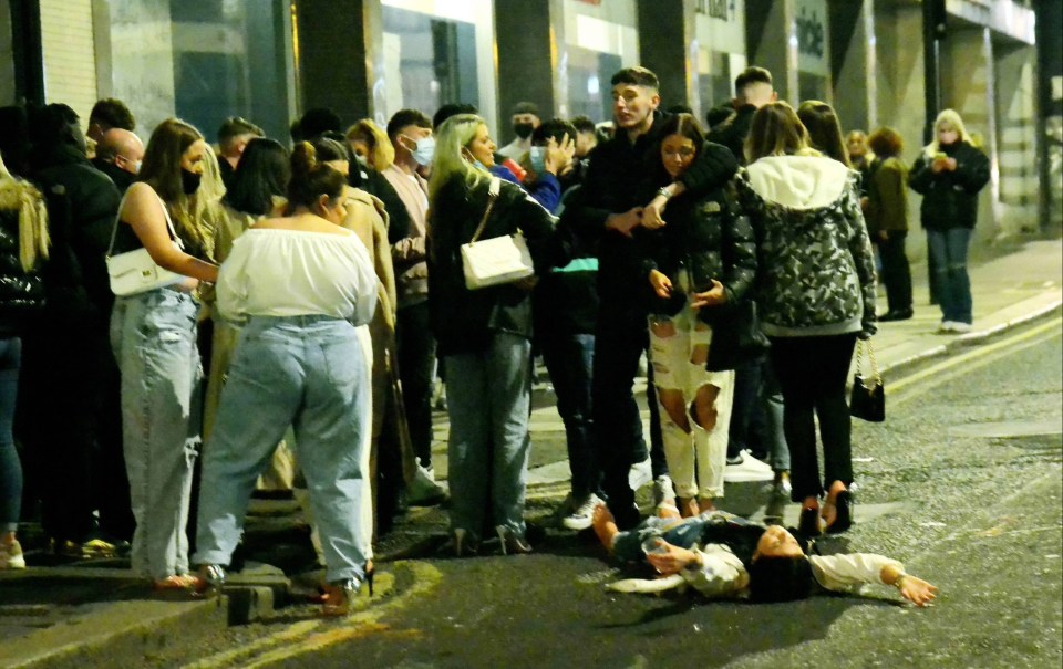 Drinkers return in Newcastle city centre on the day lockdown restrictions ease