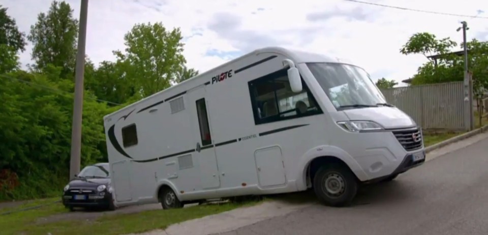 Gino D’Acampo crashed the caravan on the new series of European Road Trip