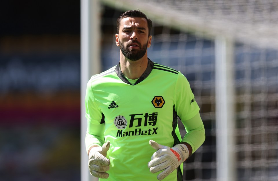 Wolves keeper Rui Patricio got the nod between the sticks