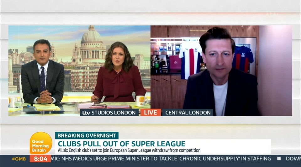 Steve recently appeared on Good Morning Britain, but Susanna did not acknowledge their relationship