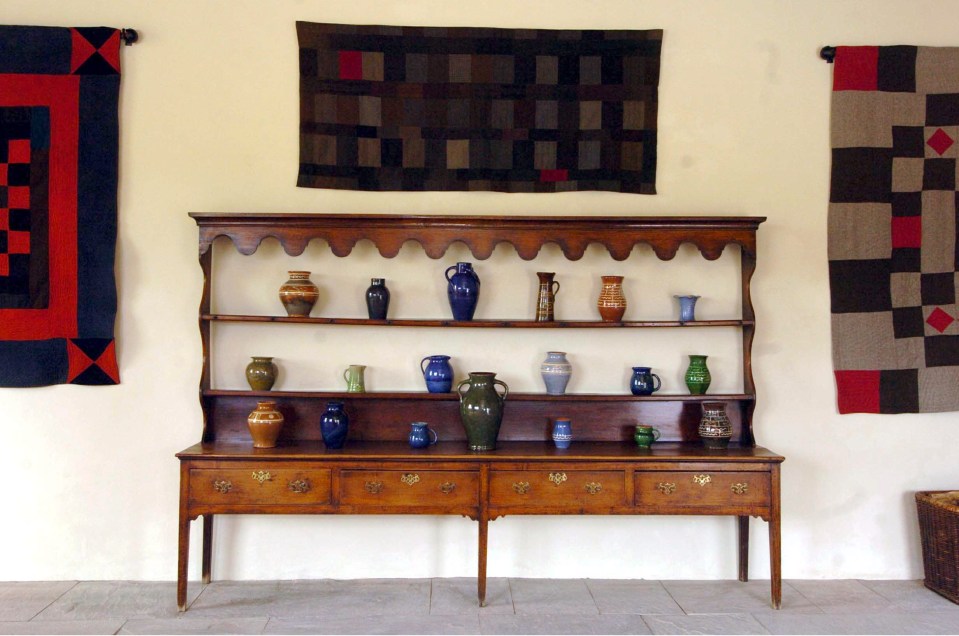 The dining hall features this 18th century Welsh dresser