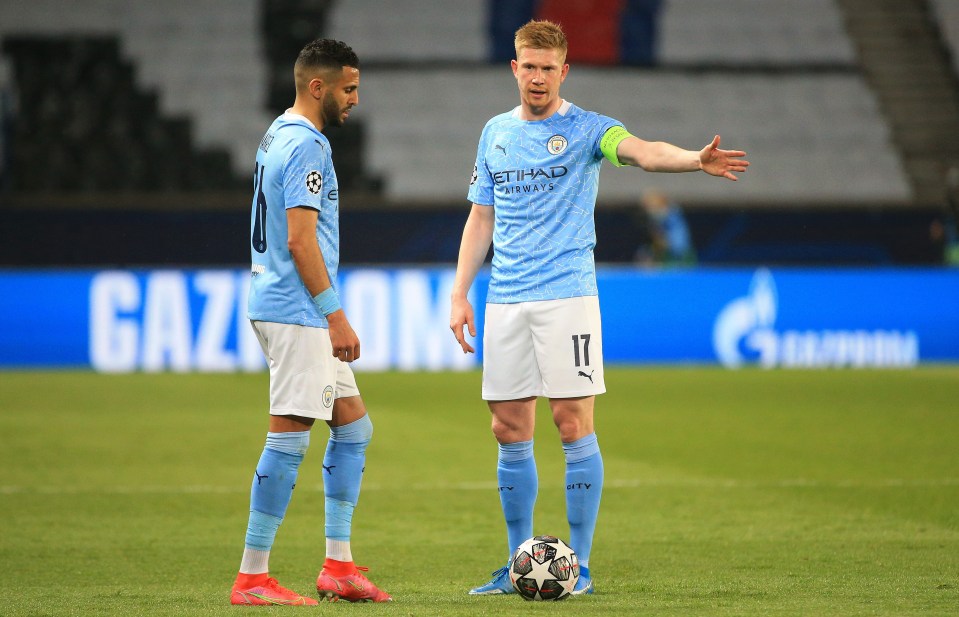 De Bruyne revealed his words of inspiration to Mahrez before the free kick