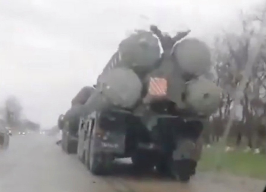 Videos today showed troop and arms movements in the regions of Krasnodar, Kursk, and Volgograd, and elsewhere