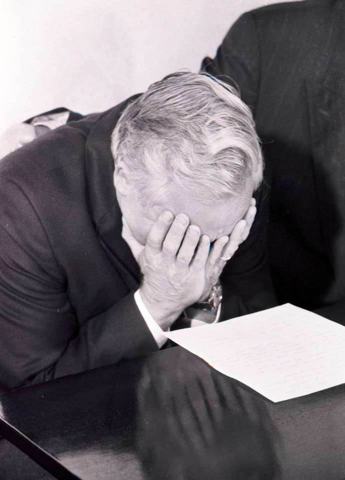 Peter pictured at a press conference days after the murder of his wife Ann