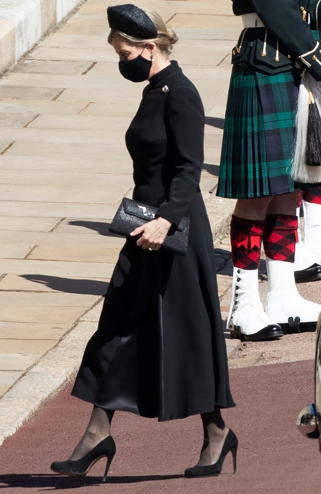 Sophie Countess of Wessex was also present at Prince Philip's funeral