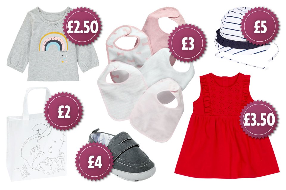 All the baby items are under £5