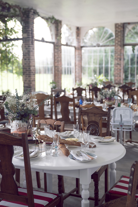 The dining area is perfect for a party of guests