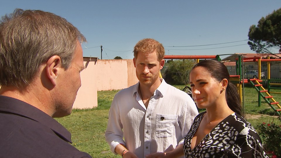 Bradby spoke exclusively to The Duke and Duchess of Sussex during their Royal tour of Africa